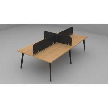 IRON 4'LÜ140 CM ÇALIŞMA İSTASYONU 